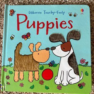 Puppies; Usborne Touchy-Feely - board book, Fiona Watt, 0794509584 like new